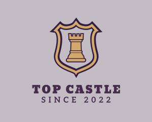 Knight Chess Castle logo design