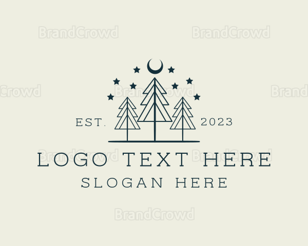 Outdoor Tree Forest Logo