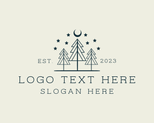 Hiking - Outdoor Tree Forest logo design