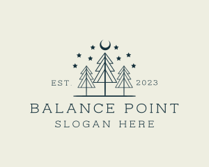 Outdoor Tree Forest logo design