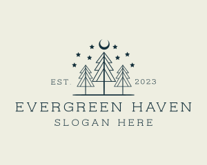 Outdoor Tree Forest logo design