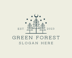 Outdoor Tree Forest logo design