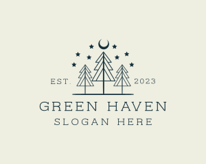 Forest - Outdoor Tree Forest logo design