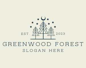 Outdoor Tree Forest logo design