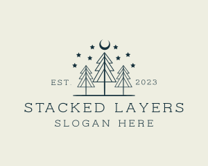 Outdoor Tree Forest logo design