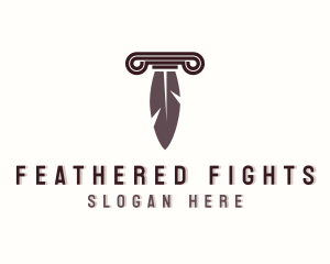 Feather Quill Paralegal logo design