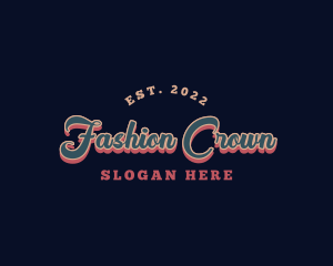 Retro Fashion Boutique logo design