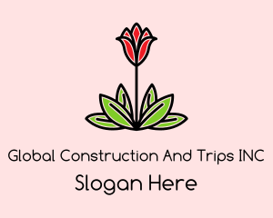 Floristry - Floral Tulip Plant logo design