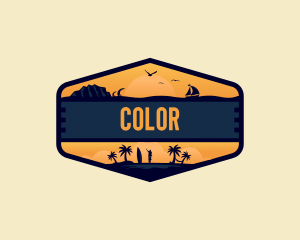 Tropical - Travel Beach Vacation logo design