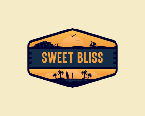 Resort - Travel Beach Vacation logo design