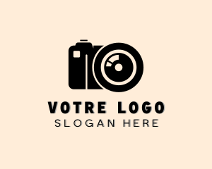 Camera Lens Photography Studio Logo