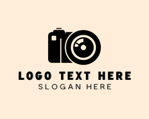 Content Creator - Camera Lens Photography Studio logo design