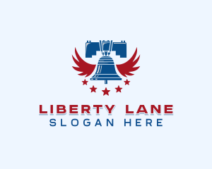 Political Liberty Bell logo design