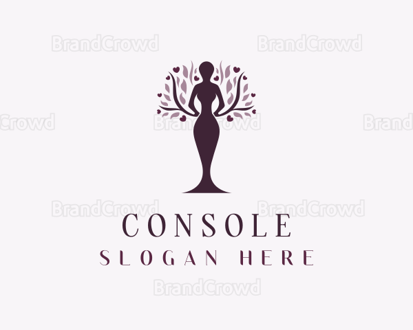 Female Organic Tree Logo