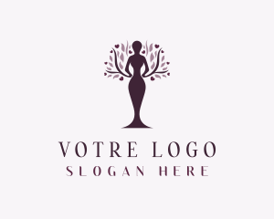 Female Organic Tree Logo