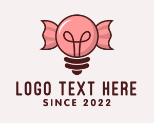 Chocolate Bar - Light Bulb Candy logo design