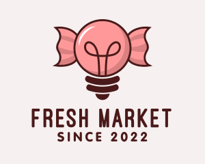 Stall - Light Bulb Candy logo design