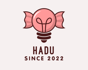 Lamp - Light Bulb Candy logo design