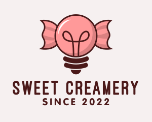 Light Bulb Candy  logo design