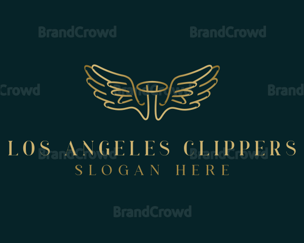Angel Wings Religious Logo