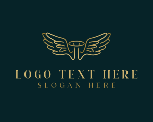 Elegant - Angel Wings Religious logo design