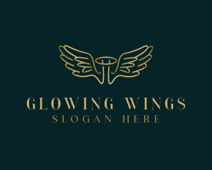 Angel Wings Religious logo design