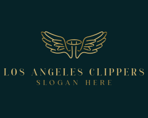Angel Wings Religious logo design