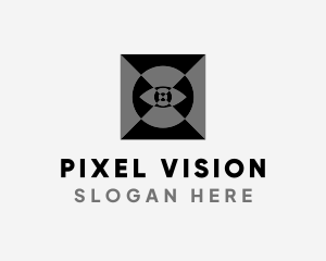 Optical Eye Illusion logo design