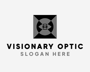 Optic - Optical Eye Illusion logo design