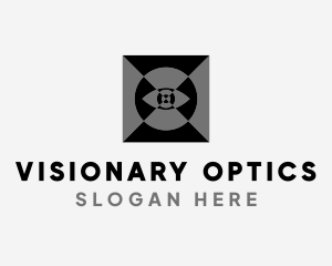 Optical Eye Illusion logo design