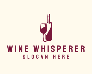 Sommelier - Wine Bottle Glass logo design