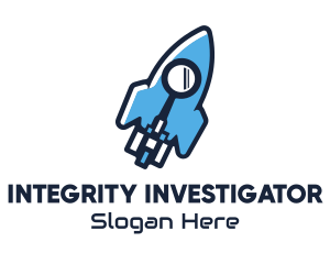 Investigator - Rocket Launch Search logo design