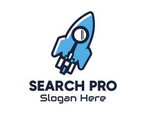 Search - Rocket Launch Search logo design