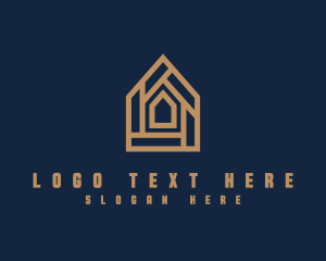 Golden - Premium House Residence logo design