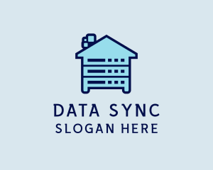 Database Server House logo design