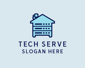 Server - Database Server House logo design