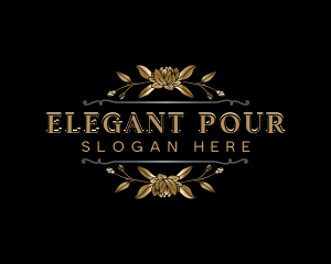 Elegant Flower Boutique logo design