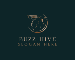 Bee Insect Organic logo design