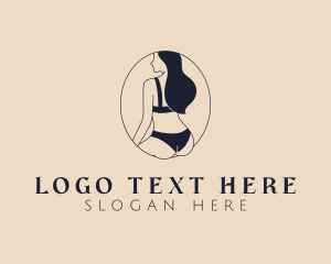 Model - Sexy Woman Lingerie logo design