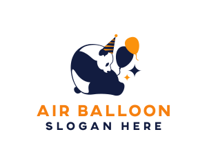 Balloon - Party Balloon Panda logo design