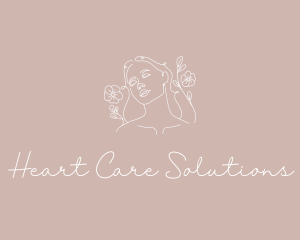 Floral Skin Care logo design