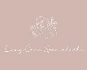 Floral Skin Care logo design