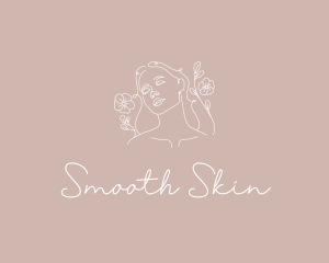 Floral Skin Care logo design