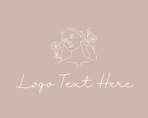 Beauty Parlor - Floral Skin Care logo design