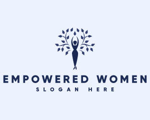 Female Tree Growth logo design