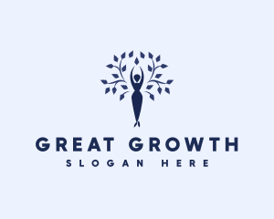 Female Tree Growth logo design