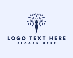 Women - Female Tree Growth logo design