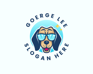 Veterinary - Cool Dog Sunglasses logo design