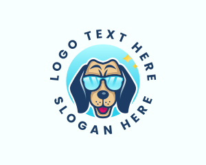 Veterinary - Cool Dog Sunglasses logo design