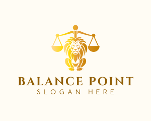 Lion Legal Justice logo design